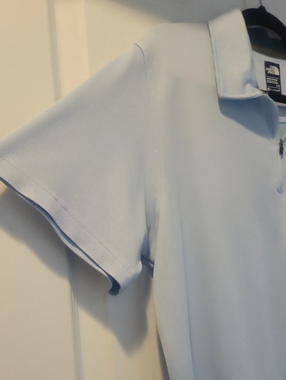 NORTH FACE Short-Sleeve Quarter-Zip Performance Polo Blue Size Large